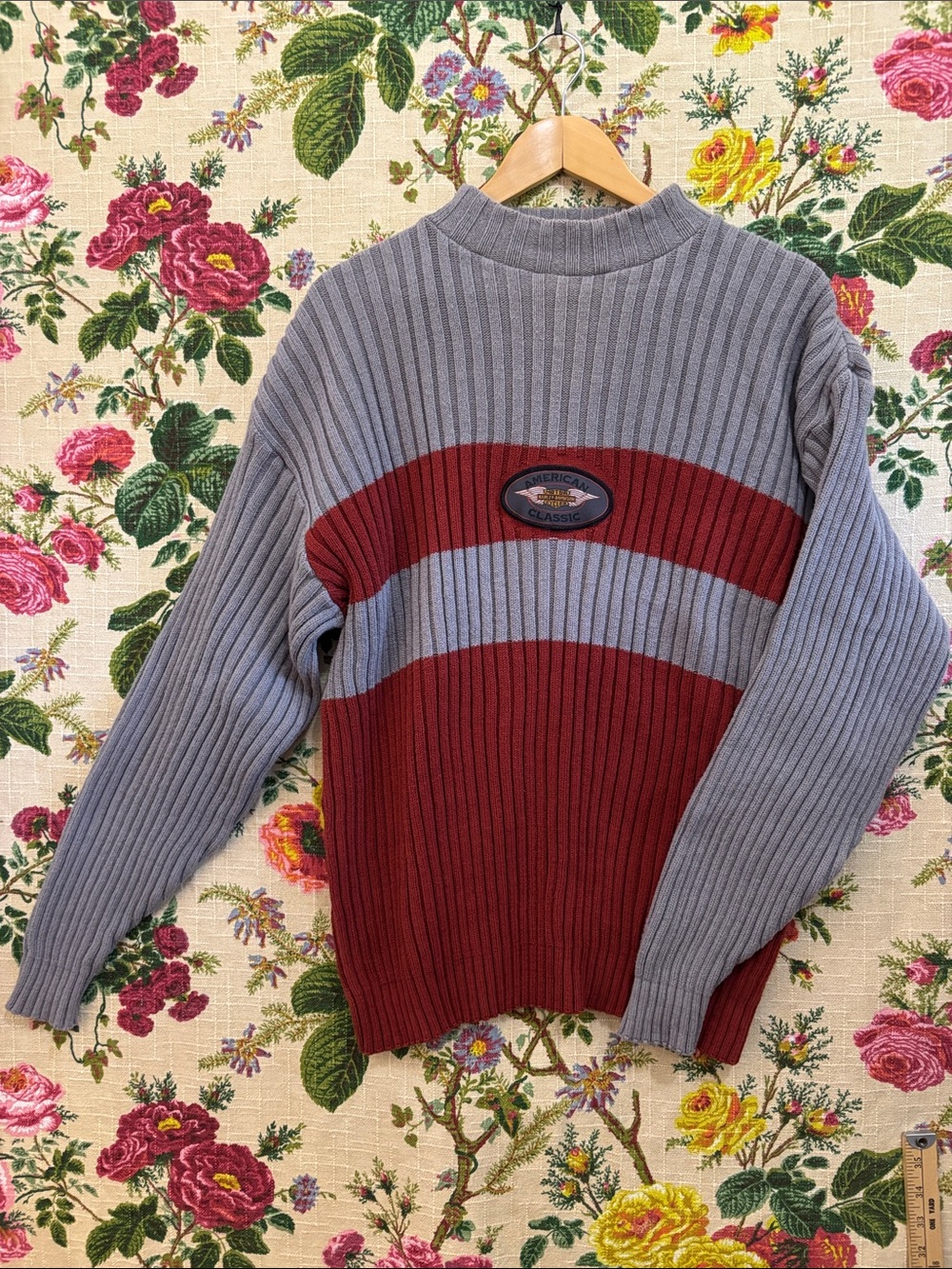 Vintage Harley-Davidson XL Biker Ribbed Crewneck